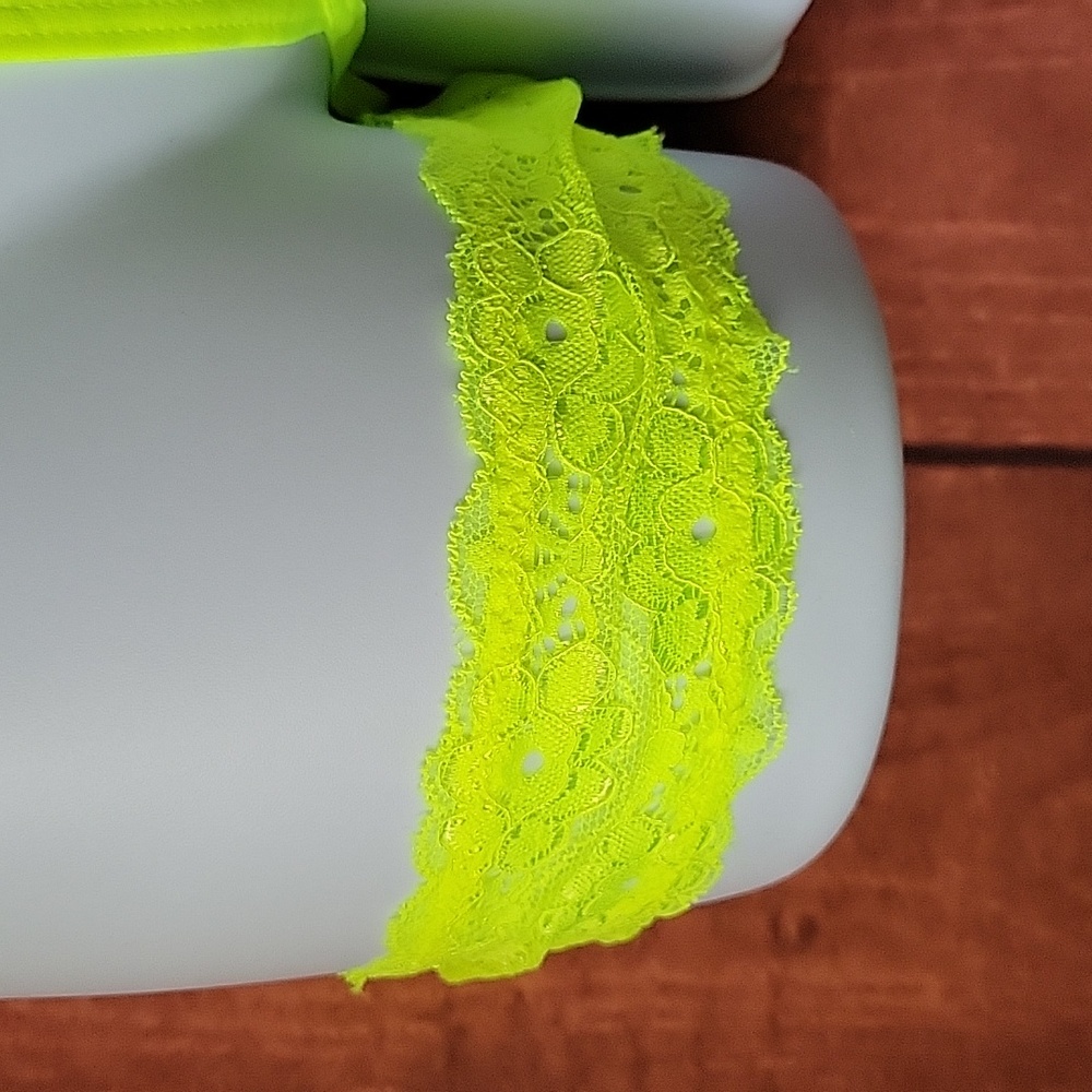 Neon Babydoll Lingerie Lace Chemise Halter Nightwear Teddy Dress Size S NWT - Picture 5 of 9